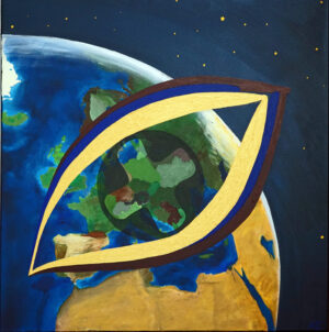 Acrylbild Titel "Auge Gottes"
