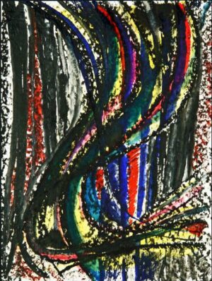 Aquarellbild Titel: "Dickicht"