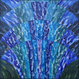 Acrylbild Titel "Blue Cascade 1.0"