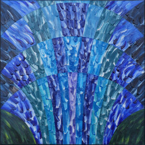 Acrylbild Titel "Blue Cascade 1.0"