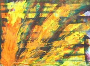 Acrylbild Titel: "Eruption"