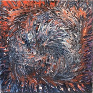 Acrylbild Titel "Wirbelstrudel" / "Vortex"