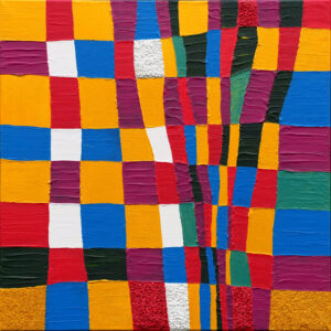 Acrylbild Titel "Farbnetz 0.8"