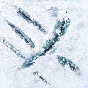 Acrylbild Titel "Gletscherspalten"